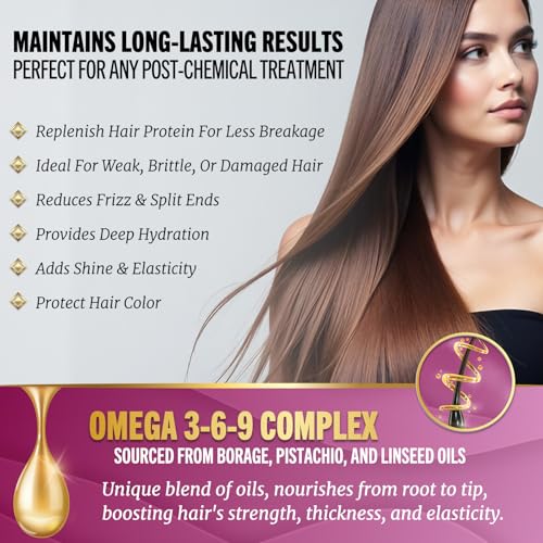 Jenoris Keratin Shampoo for Women, Moisturizing Shampoo for Keratin Treated Hair, With Natural Omega Oils, Salon Professional, Paraben & SLS Free, for Dry & Damaged Hair, 16.9 Fl Oz - Image 5