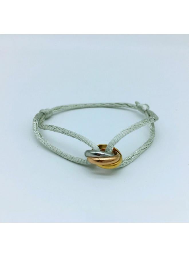 Three-color Circle Woven Lucky Bracelet High-grade Temperament Wind Band Bracelet