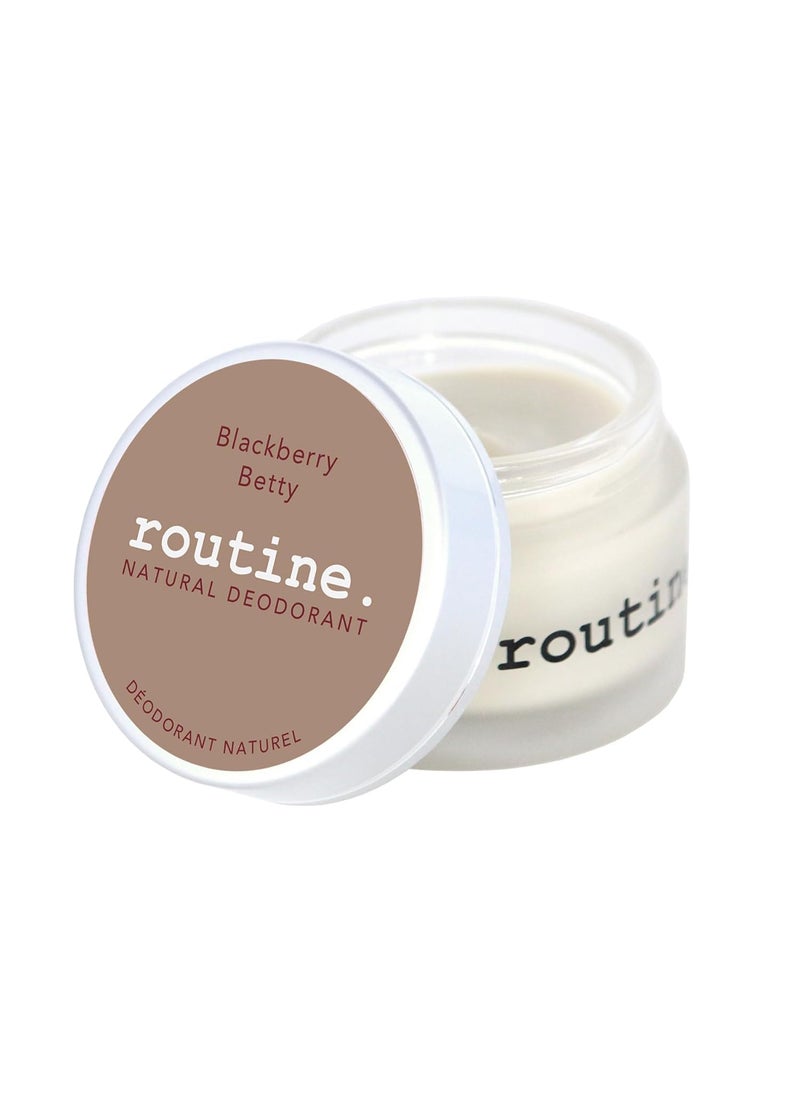 routine Routine Natural Deodorant Blackberry Betty Deo Jar | 2 Fluid Oz. Natural Deodorant | Aluminum Free Natural Deodorant For Women & Men (Cream Jar Formula) 