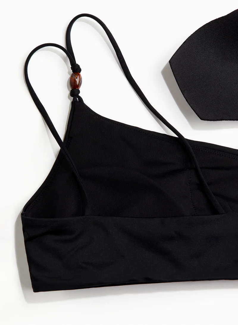 H&M Padded One-Shoulder Bikini Top