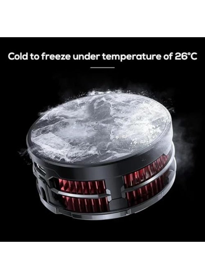 Mobile Phone Radiator, Magnetic Cell Phone Cooler with AI Smart Temperature Control, RGB Cooling Fan for iPhone/Android/Tablet, Wireless Charging Magnetic Back Clip for Removable Grip (Purple) - Image 5