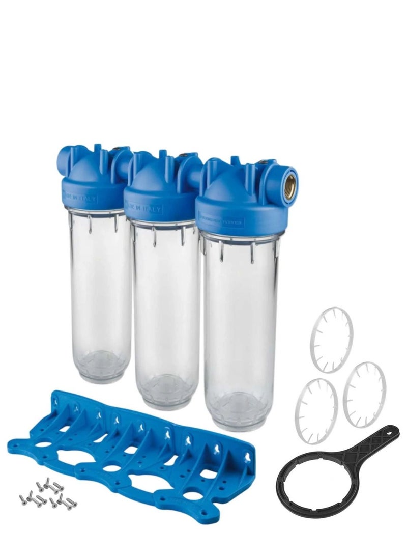ATLAS FILTRI 3 Stage water Filter machine, machine Whole House Water Filter,3-Stage water Filtration machine, Sets of High Capacity Replacement Pre-Filter Sets for Essence Series Reverse Osmosis Water Filter System Stage 1, 2&3.  - Image 1