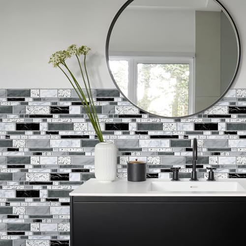 WENMER Peel and Stick Backsplash Wallpaper, Kitchen Backsplash Wallpaper, Kitchen Peel and Stick Wall Paper, Tile Contact Paper for Countertop, Bathroom 17.7"x 78.7" - Image 5