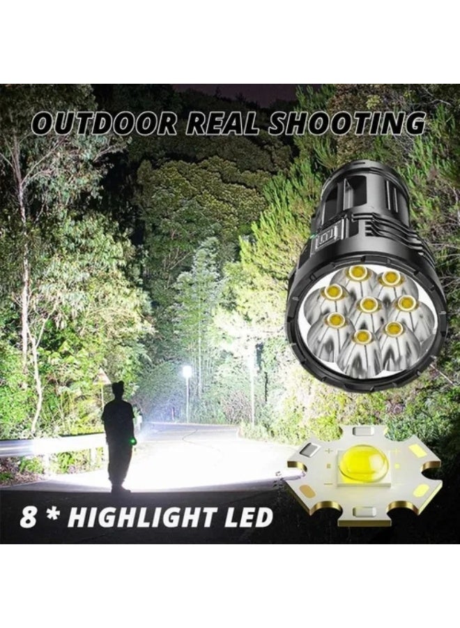 Forthcan Rechargeable LED Flashlight 4500 Lumens, 4 Modes (High/Low/Strobe/Side Light), USB-C, Waterproof for Camping & Night Use - Image 3