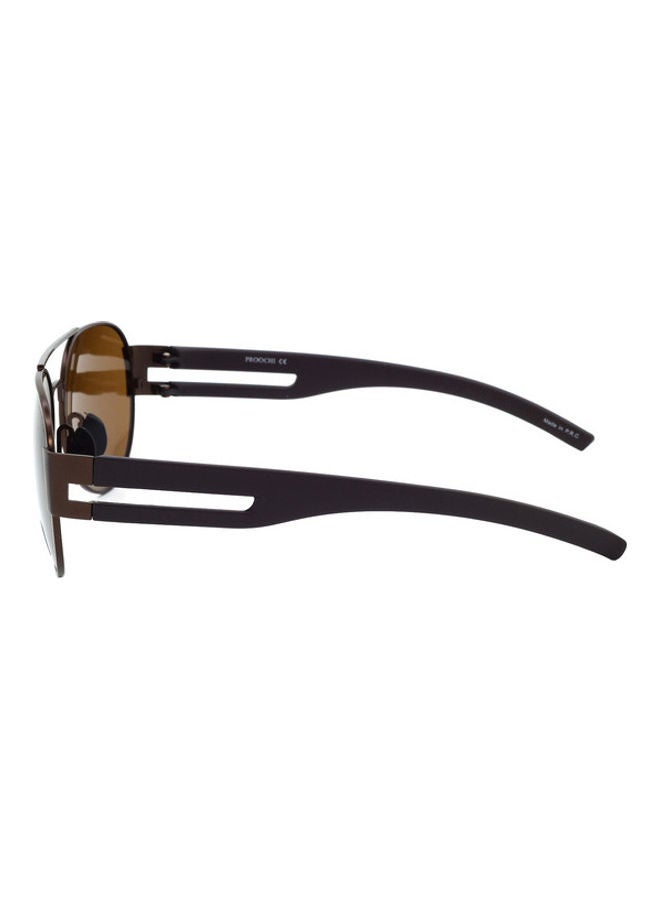PROOCHI Men Sunglasses  Stylish design Polarized Lens Pilot Metal Frame - Image 3
