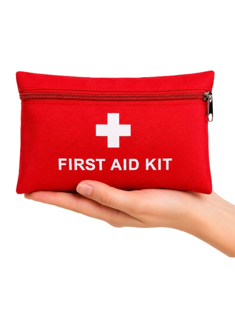 VERTEXO 43 Pieces First Aid Kit Travel, Must Have Survival Kit for Treating Wounds, Easy to Carry Substitute of First Aid Box for Home, Camping Accessories, Water Proof Emergency Kit with Essentials - Image 1