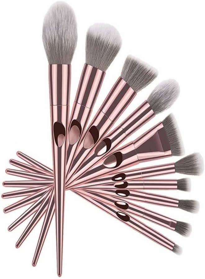 BH STUDIO PRO Makeup Brushes Set, 10 Pcs Premium Synthetic Makeup Brush Kit for Foundation, Eyeshadow, Contour & Highlight with Cosmetic Bag for Women & Girls - Image 2