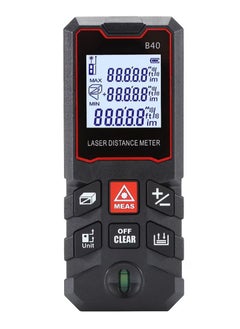 Rewell Laser Measure 40M, Ft/in/M Unit Switch Digital Laser Tape Measure with Bubble Level Laser Measurement Tool,LCD Backlit Laser Distance Measure Pythagorean Mode Area and Volume Measuring  - Image 1