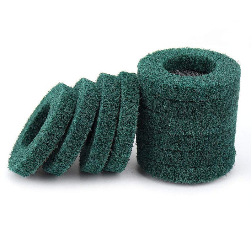 NuoDunco NUODUN 10Pcs 4" Nylon Fiber Flap Disc Polishing Wheel, 180 Grit Buffing Wheel for Angle Grinder, Abrasive Grinding Discs Scouring Pad, Complex Surface Treatment - Image 1