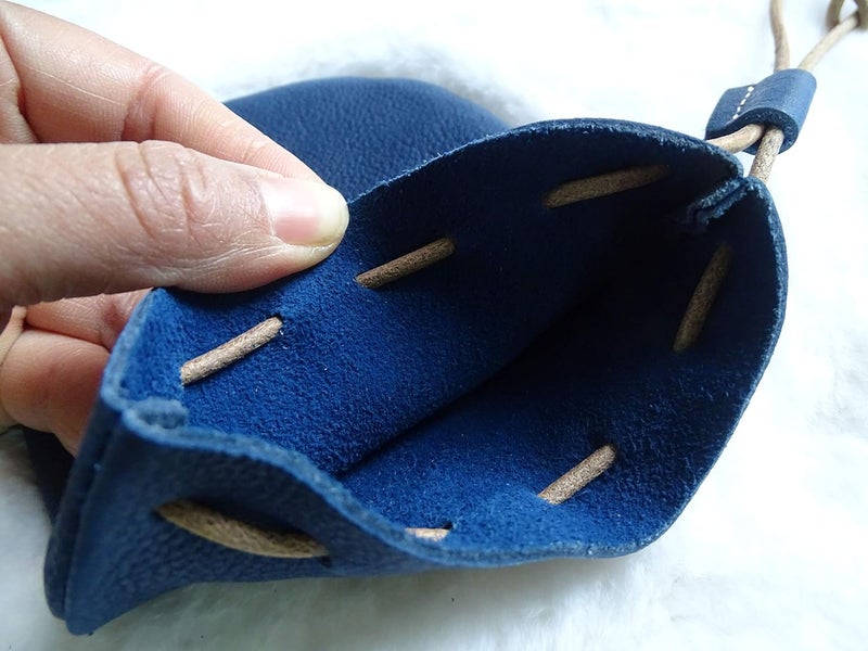 Analys CC Fantastic Workmanship Genuine Leather Drawstring Coin Purse - Image 4
