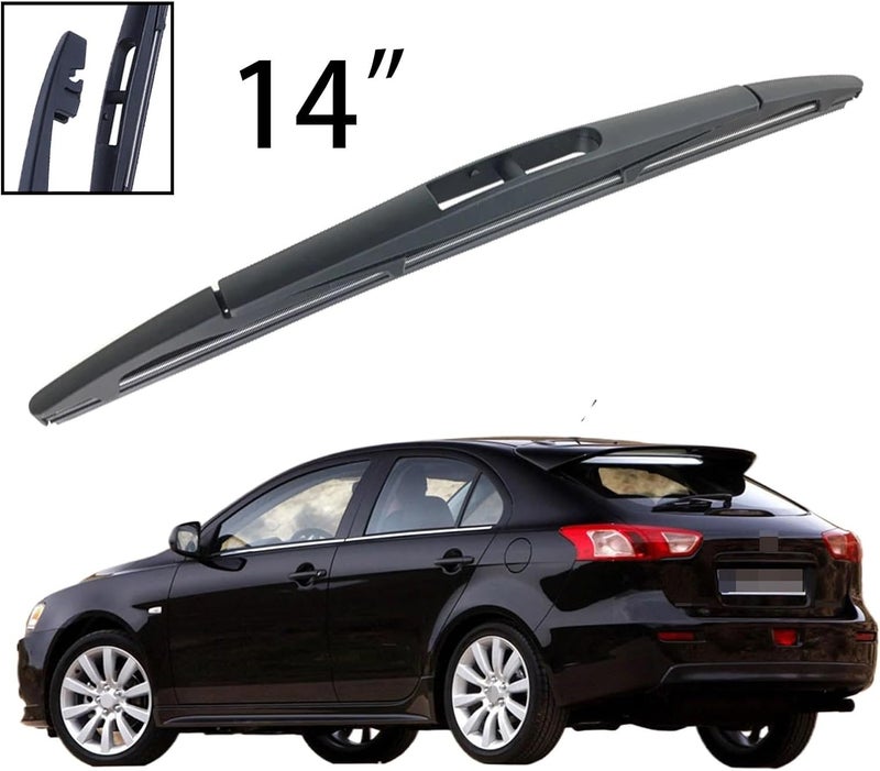 Wivplex 14" Rear Windshield Wiper Blade for Mitsubishi Lancer Sportback - Image 4