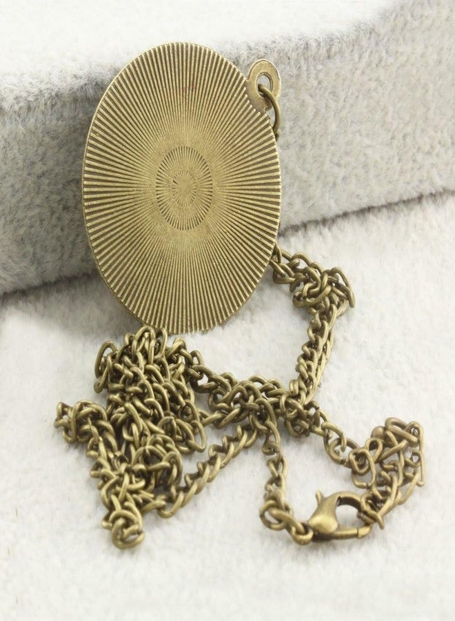 FM FM42 Vintage Style So Many Books So Little time Round Pendant Necklace with 26" Rolo Chain TN1102 - Image 5