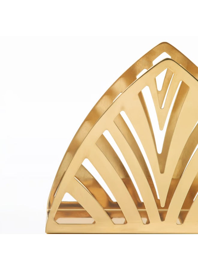 Napkin Holder, Modern Stainless Steel Napkin Stand Brass-Coloured, Decorative Table Napkin Organizer for Dining Table, Kitchen, Café and Restaurant - Image 4