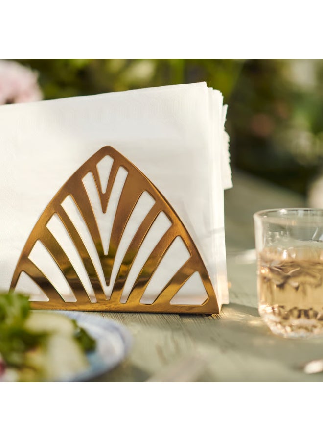 Napkin Holder, Modern Stainless Steel Napkin Stand Brass-Coloured, Decorative Table Napkin Organizer for Dining Table, Kitchen, Café and Restaurant - Image 3