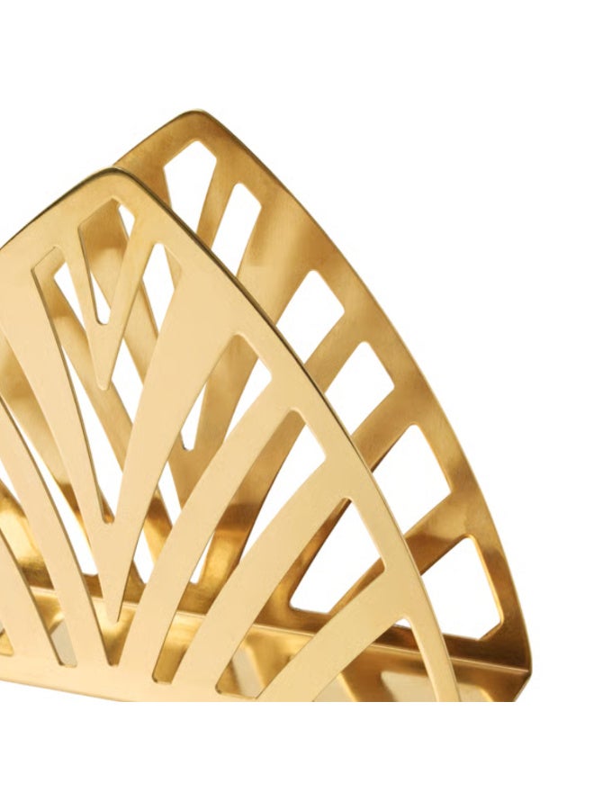 Napkin Holder, Modern Stainless Steel Napkin Stand Brass-Coloured, Decorative Table Napkin Organizer for Dining Table, Kitchen, Café and Restaurant - Image 2