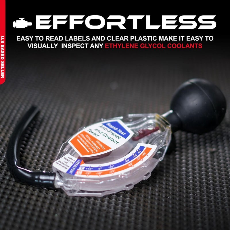 ABN | Deluxe Antifreeze and Coolant Tester Hydrometer Tester - Automotive Antifreeze Tester for Ethylene Glycol Coolant - Image 3