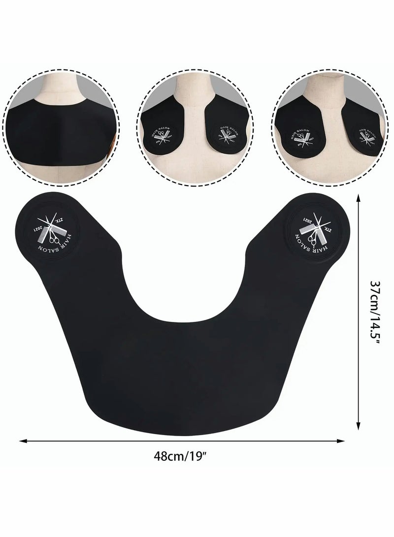 Generic Hair Cutting Collar, Silicone Weighted Hair Dye Collar, Silicone Haircut Neck Guard Shield, Rubber Neck Wrap, Barber Shop Hair Cutting Pad for Salon Hairdressing Hair Coloring - Image 3