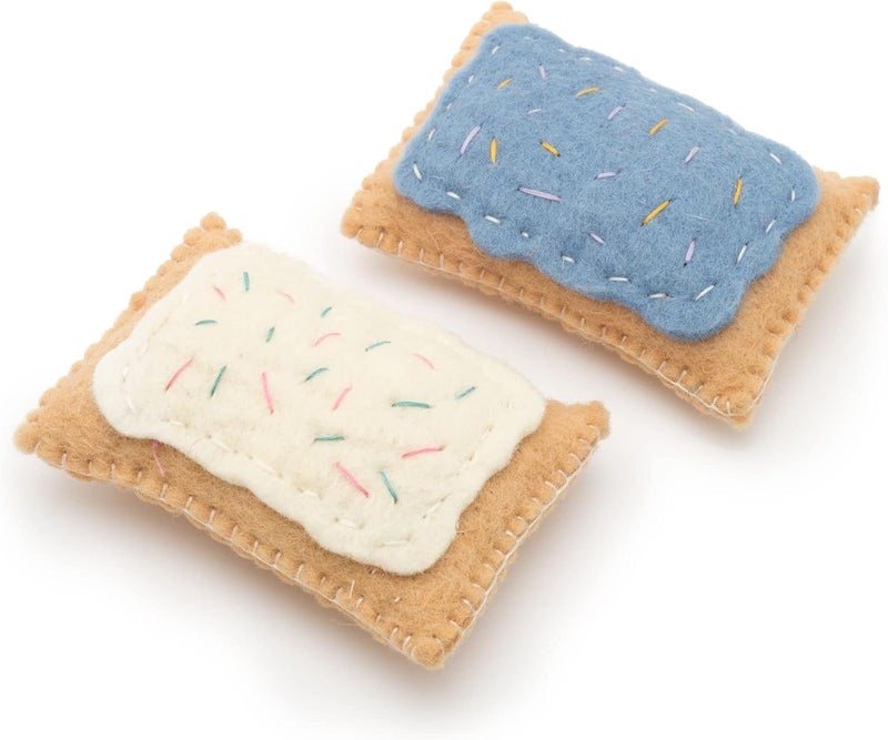 Glaciart One ألعاب قطط من نوع “Glaciart One Pop Tart” مع نبات النيبت، ألعاب لطيفة تعزز التفاعل وتخفف من الملل، وتشجع القطط على ممارسة الرياضة واللعب | محشية بنبات النيبت العضوي لتهدئة القطط أو تقليل قلقها. - Image 1
