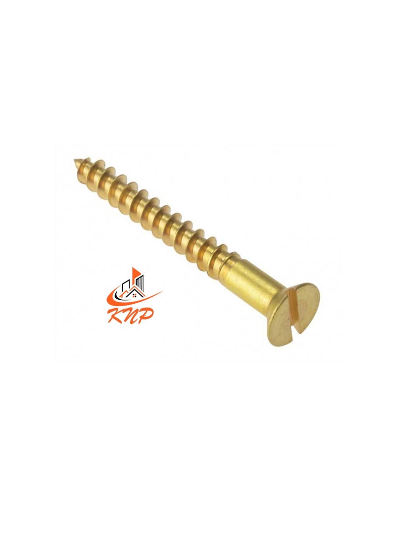 KNP Brass Slotted Countersunk Head Screws - Pack of 200 (5/8" x 4g)  - Image 3