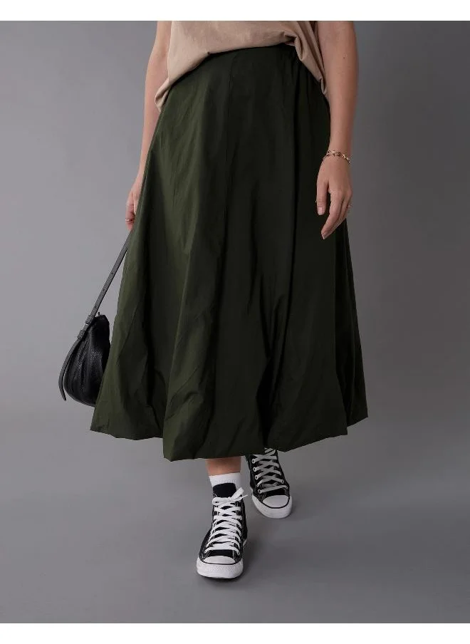 امريكان ايجل AE High-Waisted Maxi Bubble Skirt