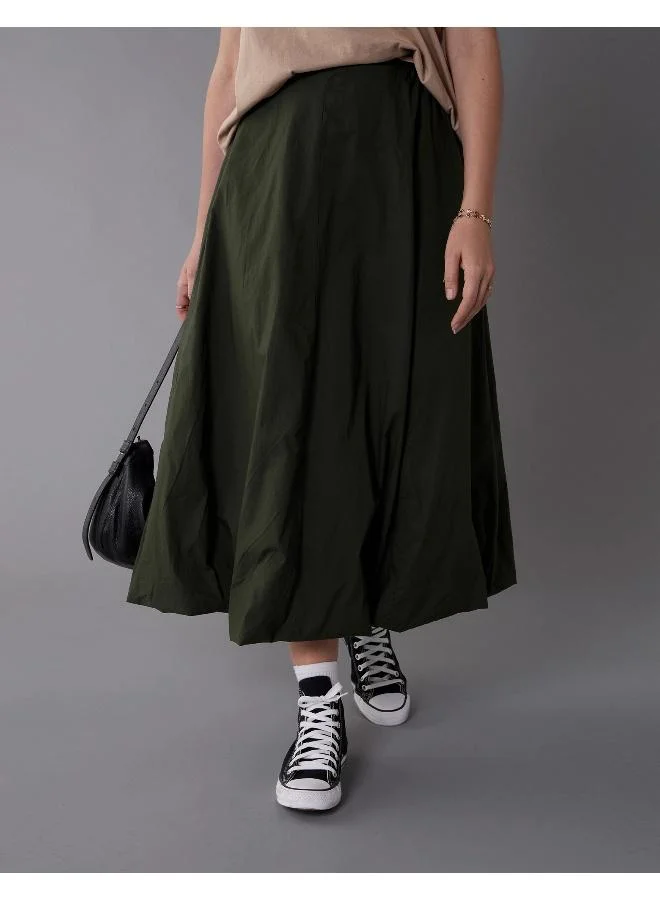 امريكان ايجل AE High-Waisted Maxi Bubble Skirt