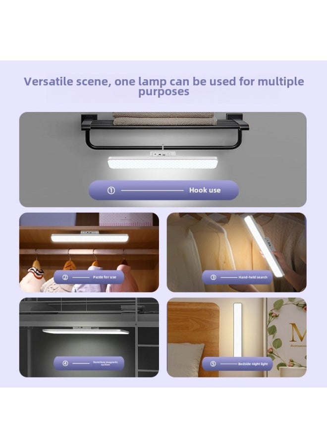 Generic - Eye Protection Desk Lamp Charging And Inserting Dual-purpose Learning Lamp Intelligent Voice Remote Control Cool Wall Lamp Student Dormitory Charging Reading Lamp-Specifications:Intelligent Voice Control +6000 MA + Three-gear Dimming Color - Image 1