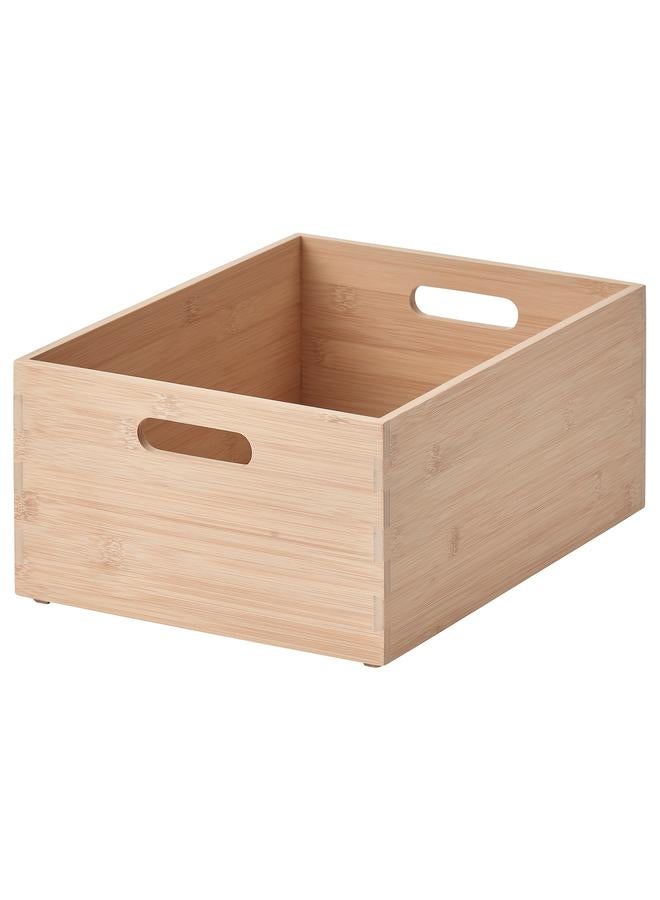 erorex Storage box, light bamboo, 24x32x15 cm - Image 1