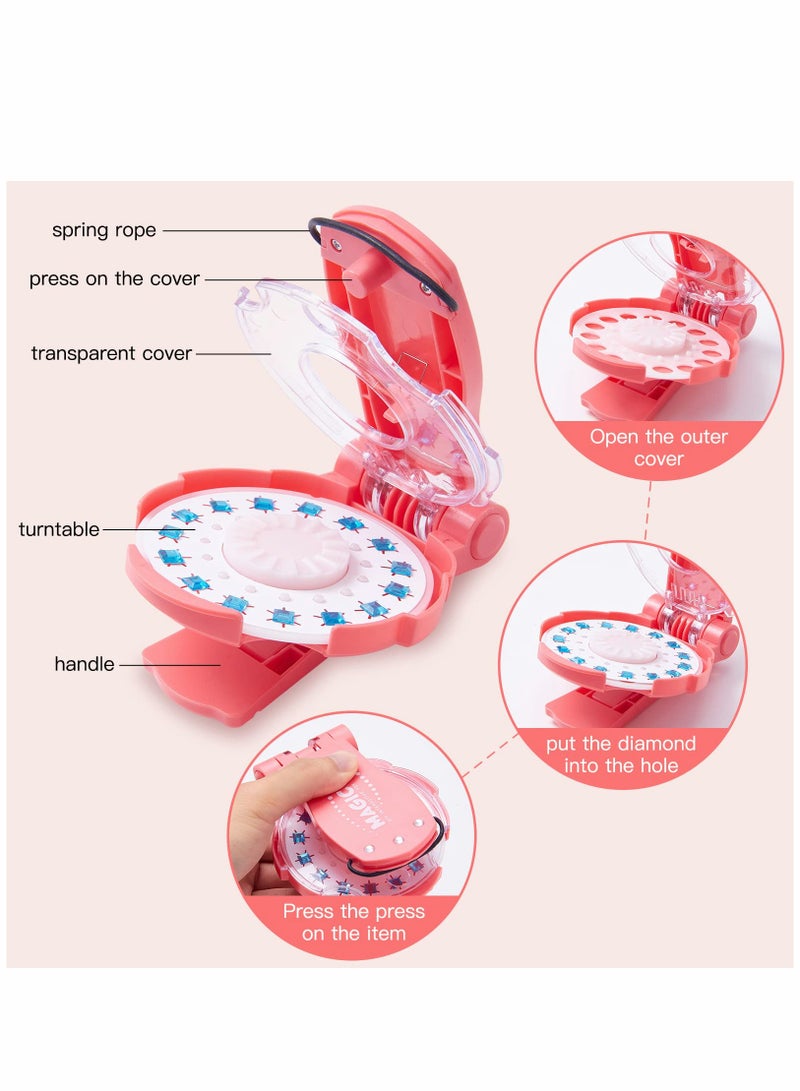 SOLARAE Blingbling Hair Gems, Ultimate, Radiance, Glam Collection, Comes with Glam Styling Tool, 75 Gems 5 Colors, Refill Gems, Rhinestone Sticker Tool Kit with Rhinestones, Hair Gems, or Nail Jewels - Image 5