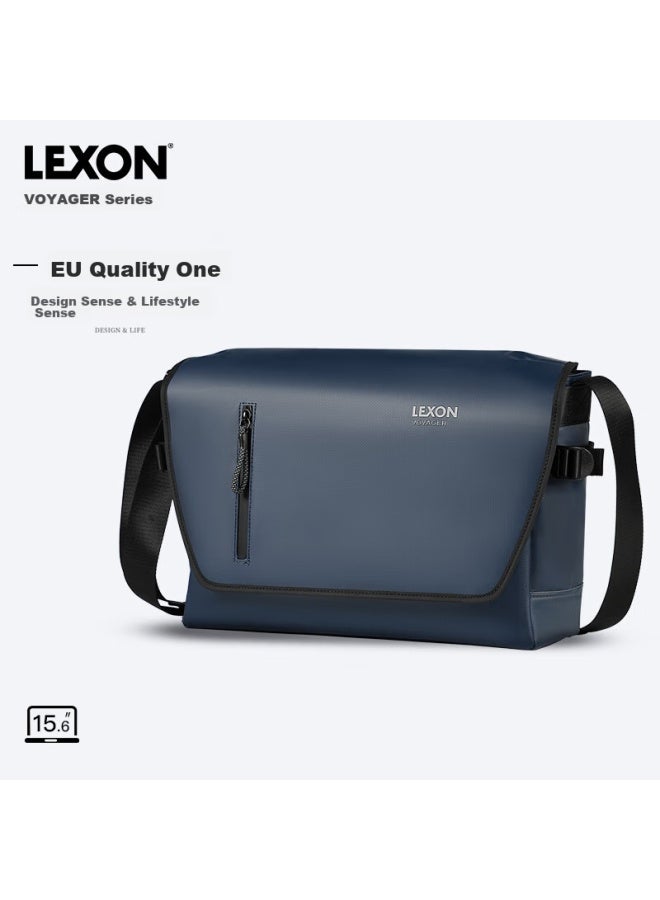 Lexon Crossbody Bag For Men, Handheld And Shoulder Bag, Trendy Large Capacity Travel Commuter Messenger Bag, Multifunctional Laptop Bag, Blue - Image 1