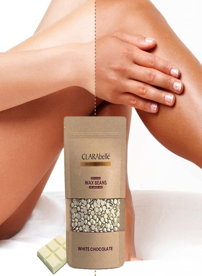 CLARABELLE PROFESSIONALS Clarabelle White Chocolate Hard Wax Beans | Painless Stripless Hair Removal for Women & Men | For Bikini Line, Upper Lips, Arms, Legs & Full Body | Removes Coarse Hair from Root (White Chocolate, 50g) - Image 4