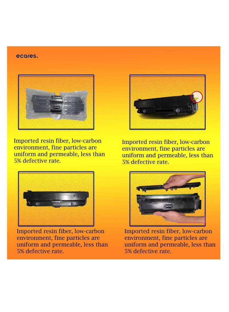 ECARES® 128A Compatible Toner Cartridge CE321A for HP Color Laserjet CP1525n CP1525nw CM1415fn CM1415fnw Printer (Cyan) - Image 3
