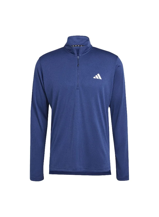 Adidas Adidas Tr-Es 1I4Zip Blue Training Sweatshirts For Men XS