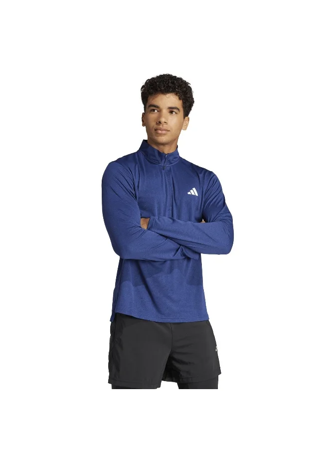 Adidas Adidas Tr-Es 1I4Zip Blue Training Sweatshirts For Men XS