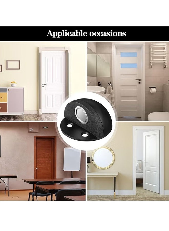 Happy D Stainless Steel Magnetic Door Stoppers Floor Mount Magnetic Catch Holder Modern Door Stops Brushed Satin Dome Door Stopper Wall Protector Adhesive Doorstops Magnet for Bottom of Door - Image 3