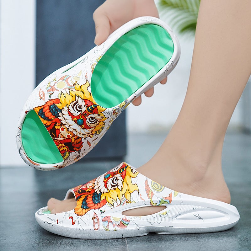 Parent-Child Slippers Couple Slippers Outdoor Fashion Men'S And Women'S Sports Trendy Slippers Children'S Casual Sandals - Image 3
