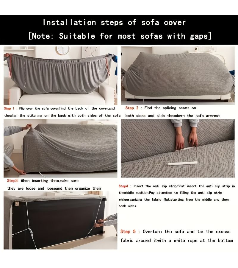 Elegant Green Leaf Texture Fleece Sofa Cover 2 Seater Slip Resistant Pet Friendly Machine Washable - Image 2
