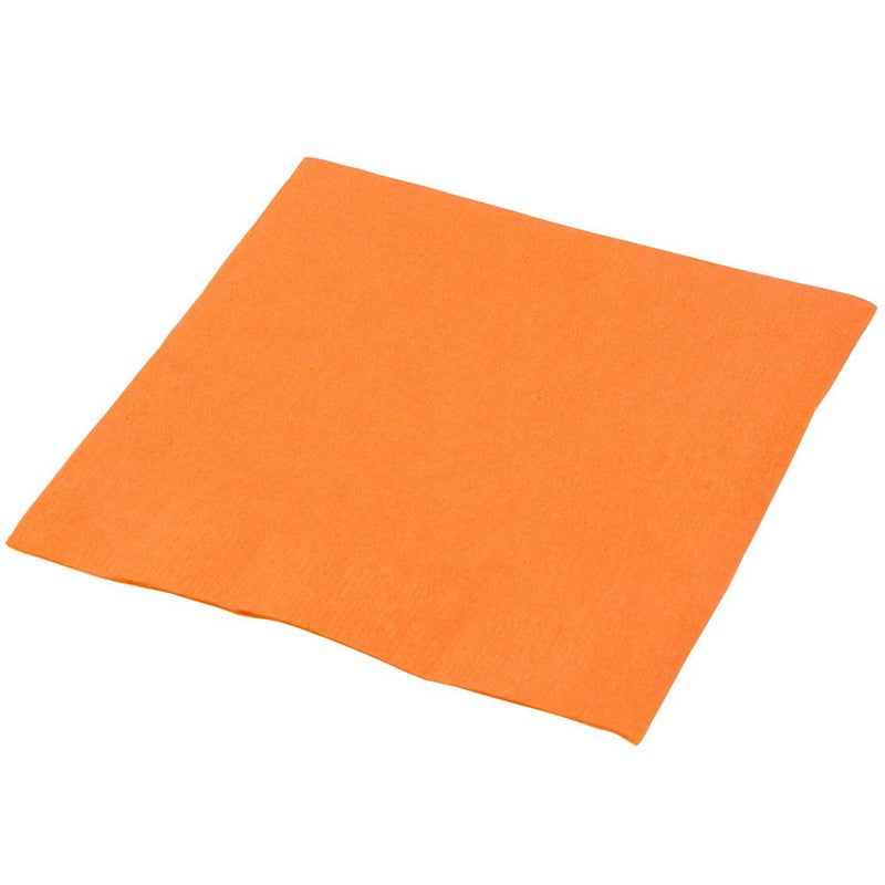 Amscan Festive Orange Peel 2-Ply Beverage Napkins - 5"" x 5"" (Pack of 40) - Durable  Absorbent & Vibrant - Perfect for Parties  Holidays & Special Occasions - Image 3