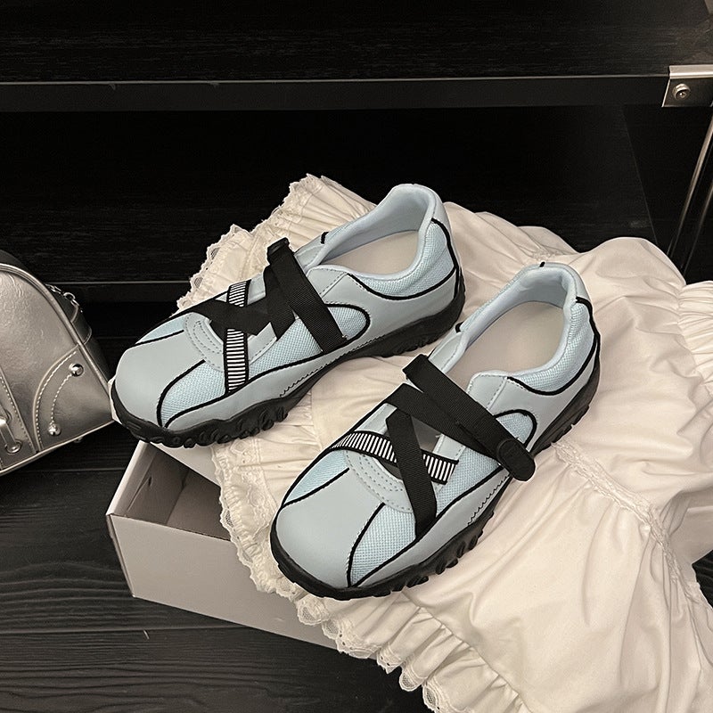 Chao Soft ~ Ballet Function Shoes Summer 2025 Season New Leisure Sports Leather Elastic Band Running Shoes A Pedal - Image 1