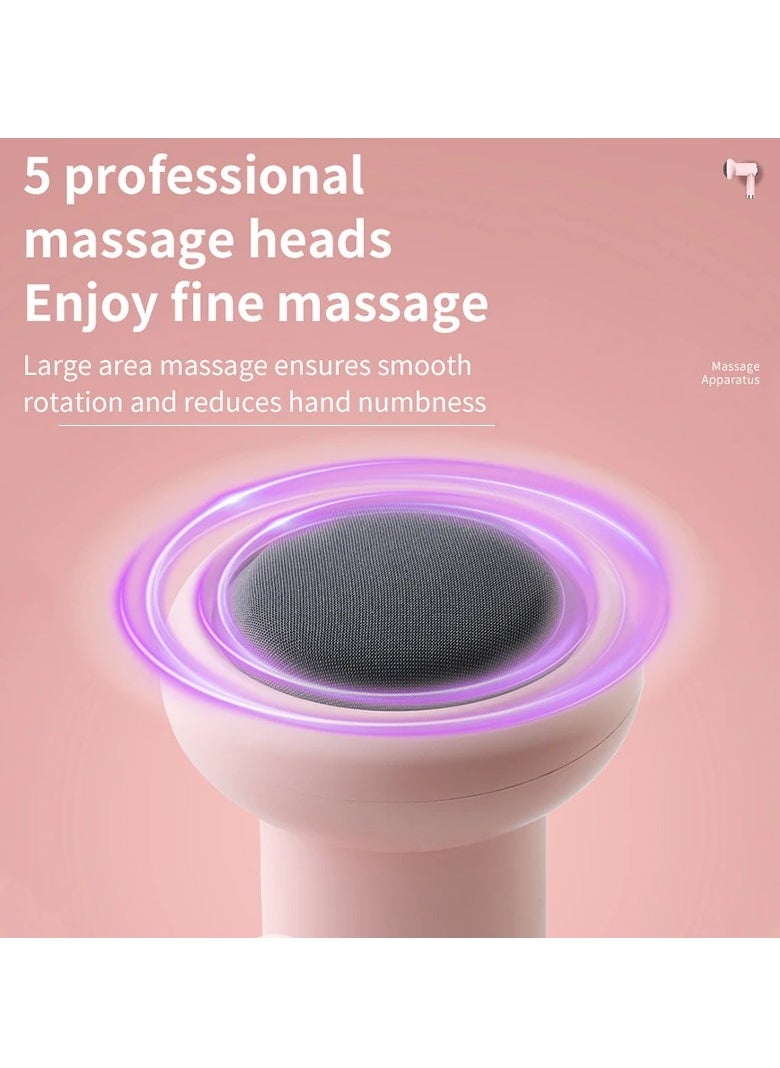 AROAQ - Body Slim Massger, Fat Burning Cellulite Vibration Machine, Compact And Portable Large Coverage Muscle Massager, Handheld Deep Rolling Mini Massager Machine For Weight Loss And Relaxation, (Pink) - Image 1