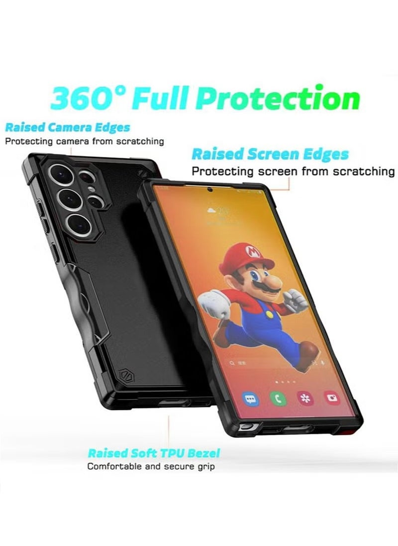Compatible with Samsung Galaxy S23 Ultra Anti Scratch Protective Shell Device Case Shockproof Heavy Duty Protective Phone Case Non Slip Soft Back Cover Protector