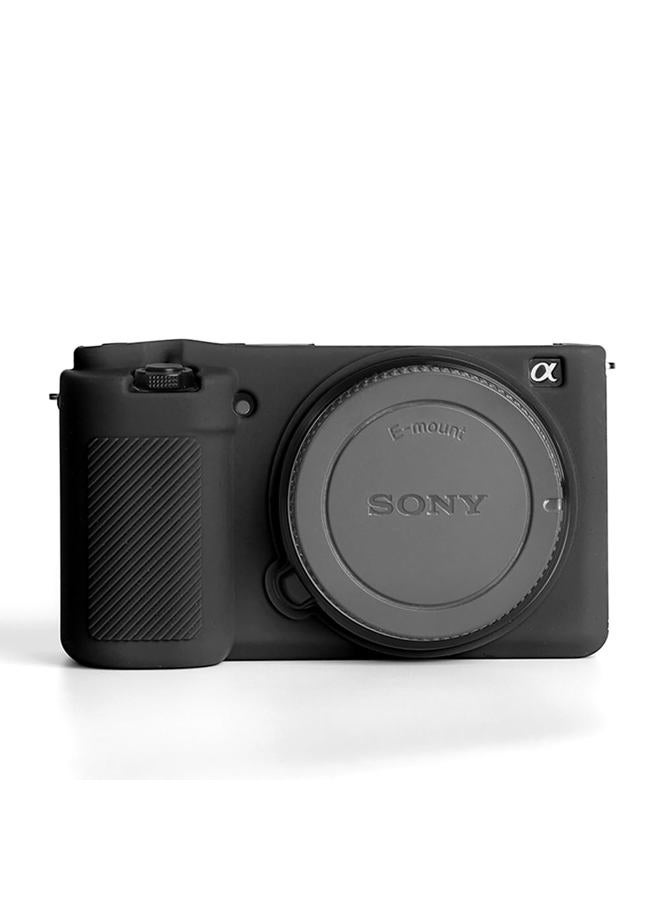 Pocoukate Camera Case for Sony ZV-E10 / ZV-E10L, Vlog Style Alpha ZV-E10 ZV-E10L Digital Camera Anti-Scratch Slim Fit Soft DSLR Camera Sleeve with Screen Protector (Black) - Image 3