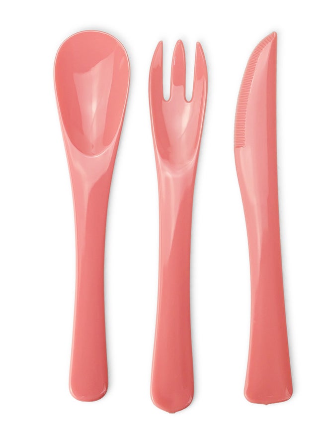 Herevin 12-Pieces Boxed Polypropylene Cutlery Set - Pink - Image 2
