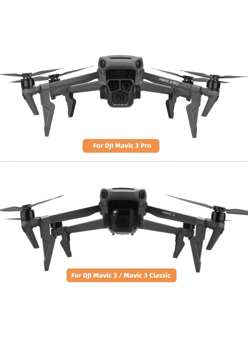 Excefore - Foldable Landing Gear, Extended Leg Support Stand for DJI Mavic 3/Mavic 3 Pro/Mavic 3, Classic/Cine(Black) - Image 1