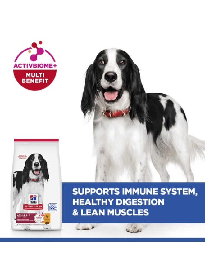 Hills Hill’s Science Plan Medium Adult Dog Food Chicken 14kg – Complete Dry Food for Medium Breed Dogs 1–6 Years | Healthy Digestion, Skin & Coat Support - Image 3