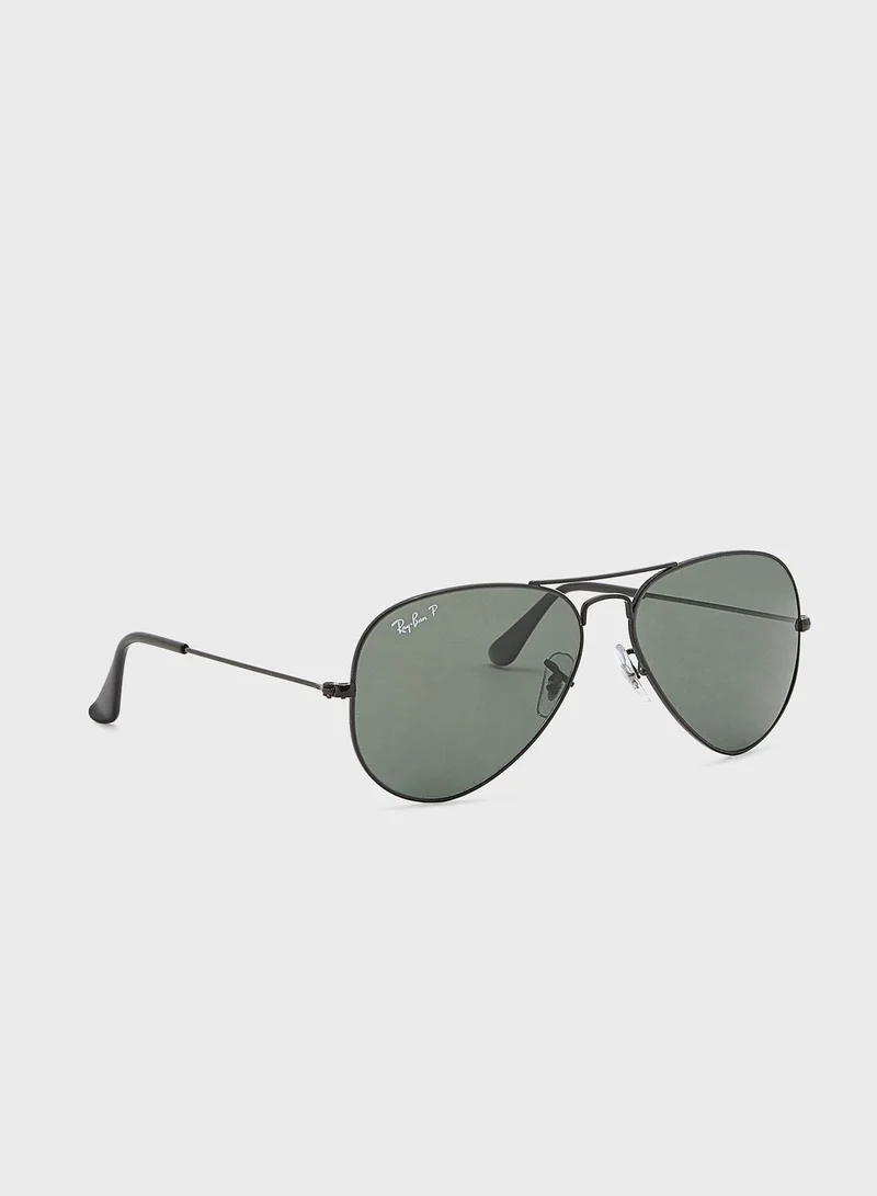 0Rb3025 Aviator Large Metal Sunglasses