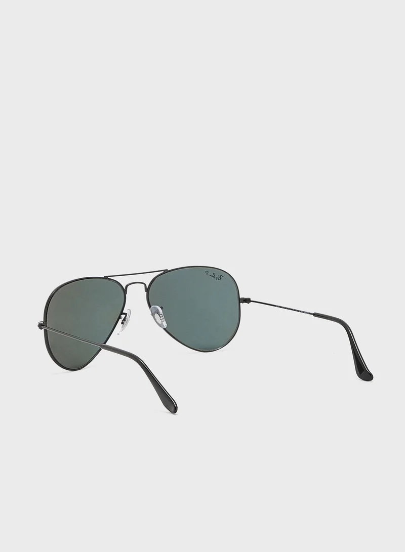 راي بان نظارة شمسية مظللة