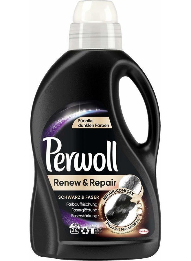 Perwoll Liquid Detergent - Renew & Repair For Black And Darks - 24 Loads (1.4L) - Image 1