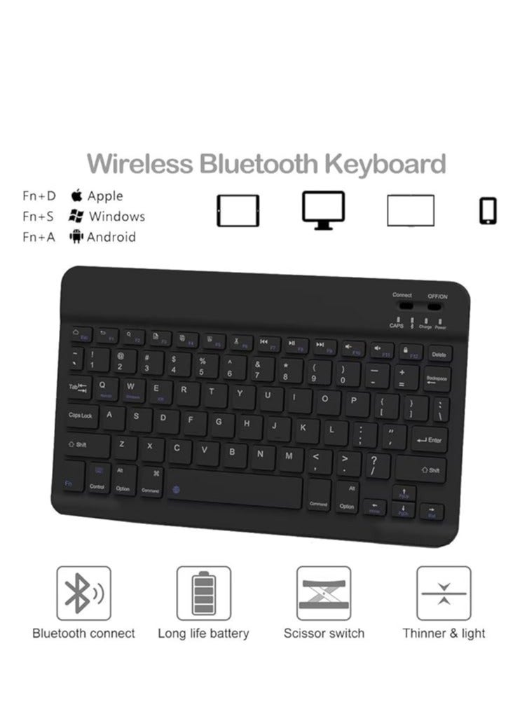 General English Keyboard Case for Galaxy Tab S8 Ultra 14.6 X900, Wireless Detachable Keyboard + Smart PU Case  - Image 3