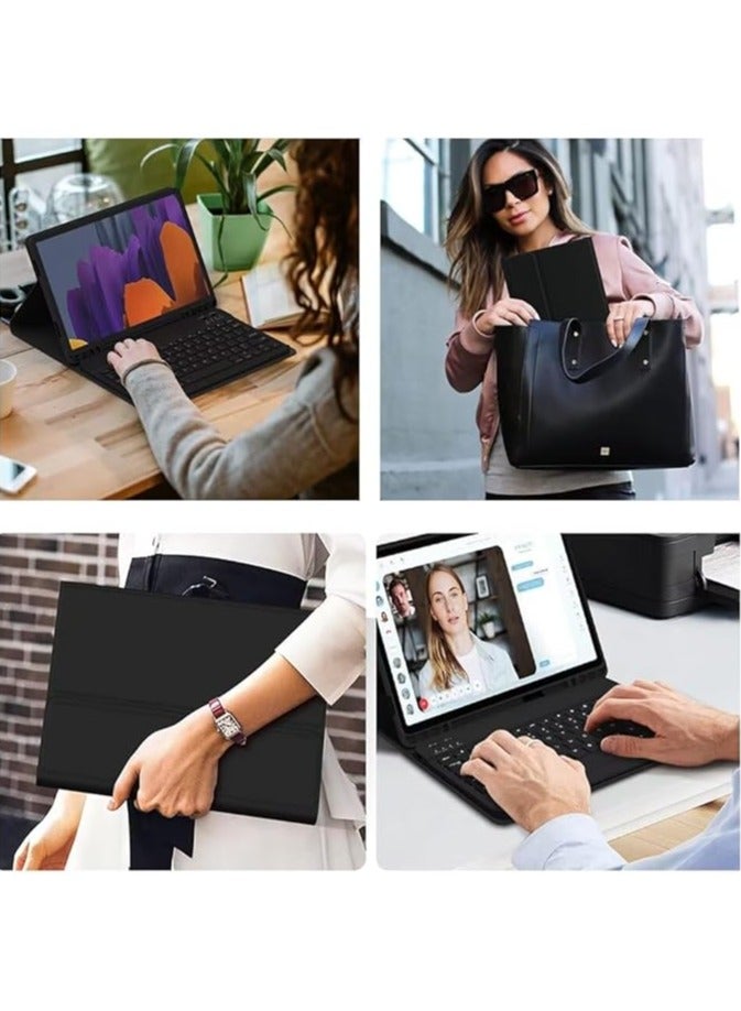 General English Keyboard Case for Galaxy Tab S8 Ultra 14.6 X900, Wireless Detachable Keyboard + Smart PU Case  - Image 5