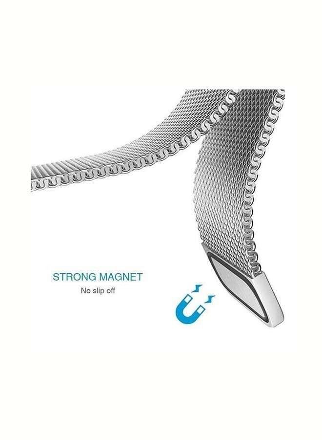 Replacement Strap 42mm-44mm 45mm Milanese Loop Band For Apple Watch Series /5/6/7 Black - Image 3